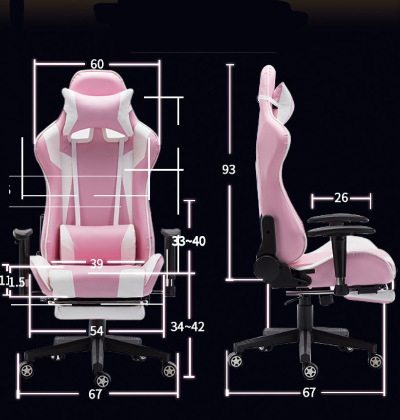 Ghế gaming ghế streamer Jiayou JY901 ngả lưng 175 độ có gác chân