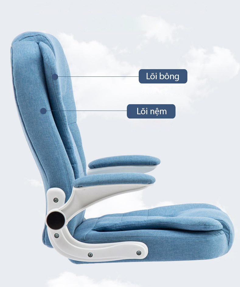 Ghế văn phòng ghế CEO chân xoay Jiayou JY1680 tay vịn di động