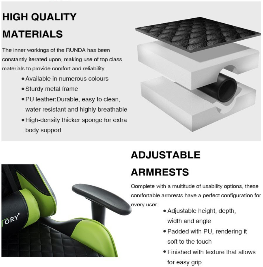 Ghế gaming ghế streamer Jiayou JY005 ngả lưng 170 độ có gác chân