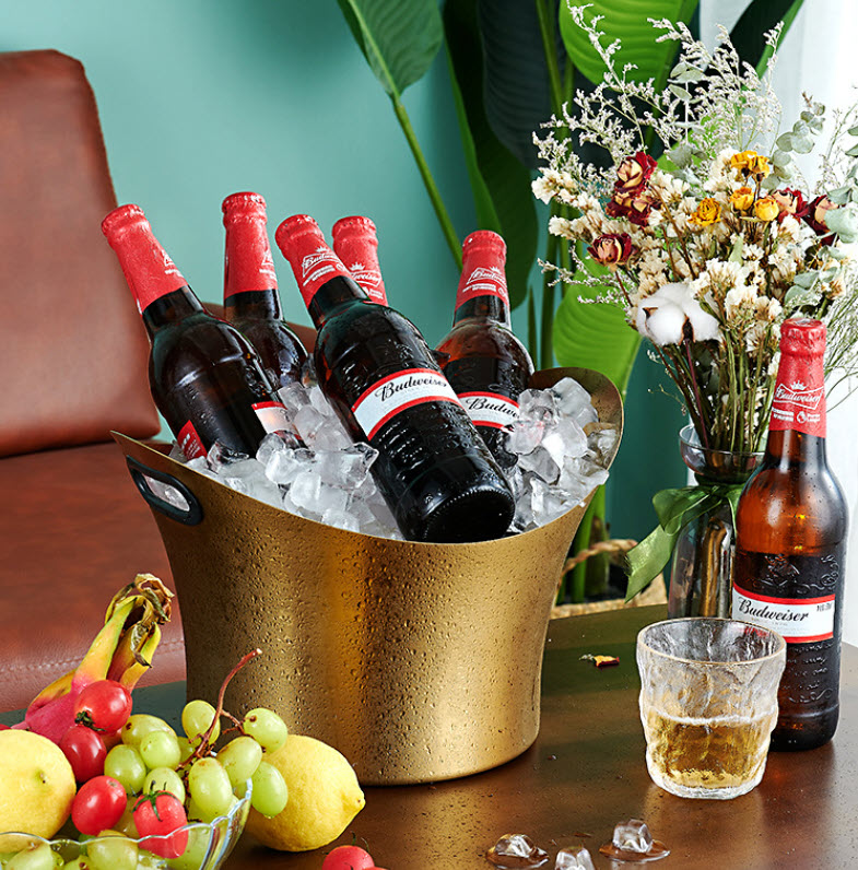 Xô đá xô ướp vang ướp bia cho nhà hàng inox 304 Millai ML2427