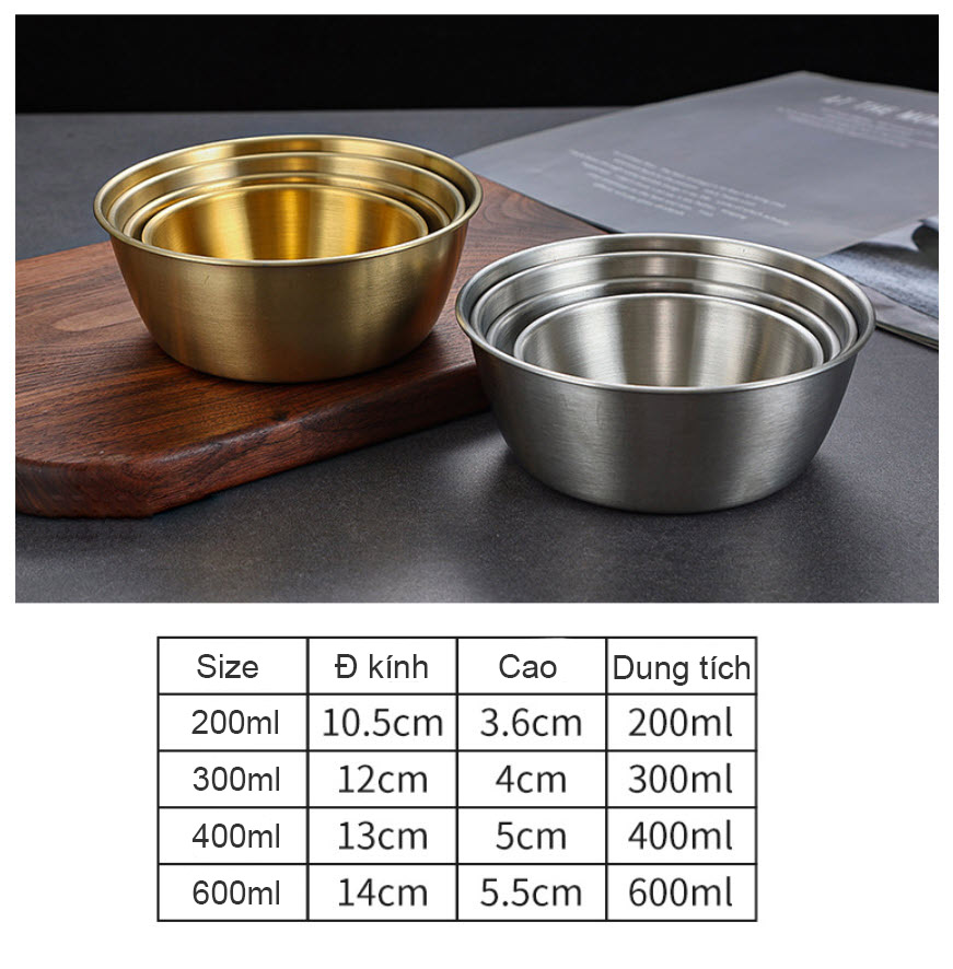 Chén inox 304 có tay cầm OEM CM15150 cho nhà hàng khách sạn