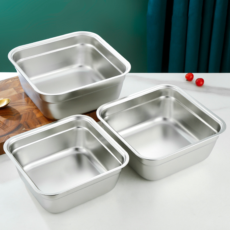 Bộ khay rổ inox 304 đựng và rửa rau củ quả OEM CM51