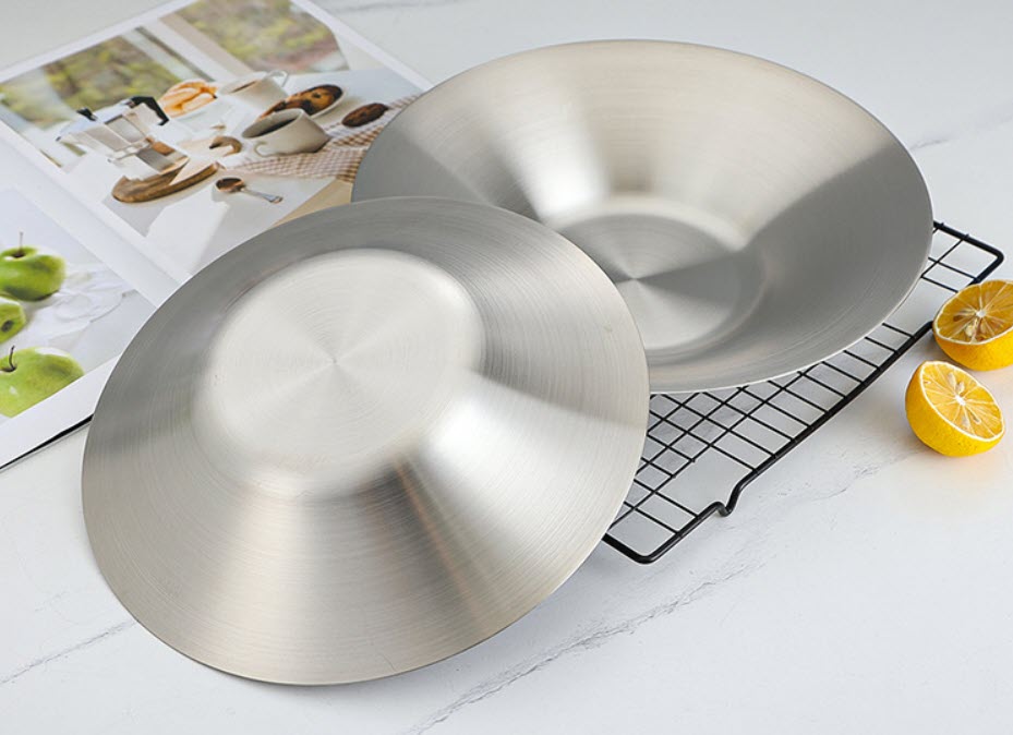 Dĩa inox đựng thức ăn salad mì spaghetti OEM CMA1122