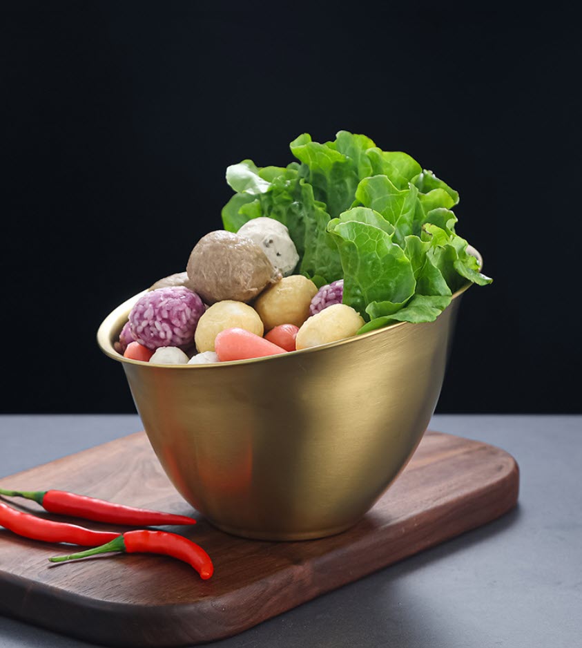 Tô inox thố inox đựng salad rau củ quả OEM CM51515