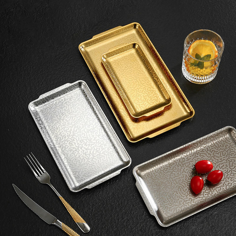 Dĩa inox đựng topping đồ nướng BBQ trưng bày thức ăn OEM CM018