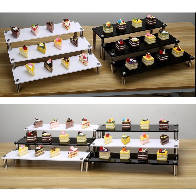 Kệ trưng bày buffet sushi bánh kẹo 3 tầng OEM JUX001