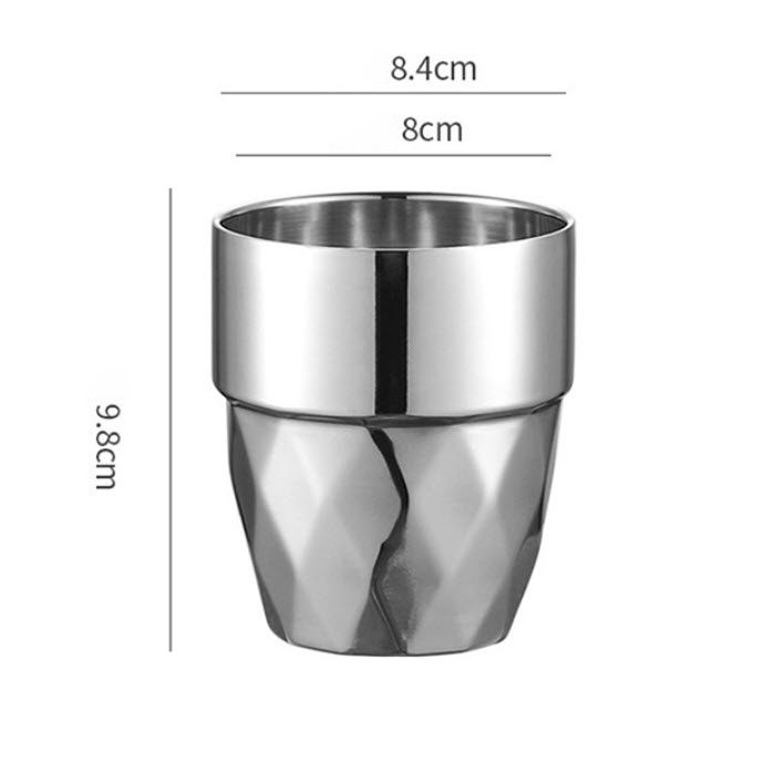 Ly inox 2 lớp cách nhiệt 350ml OEM HP0620
