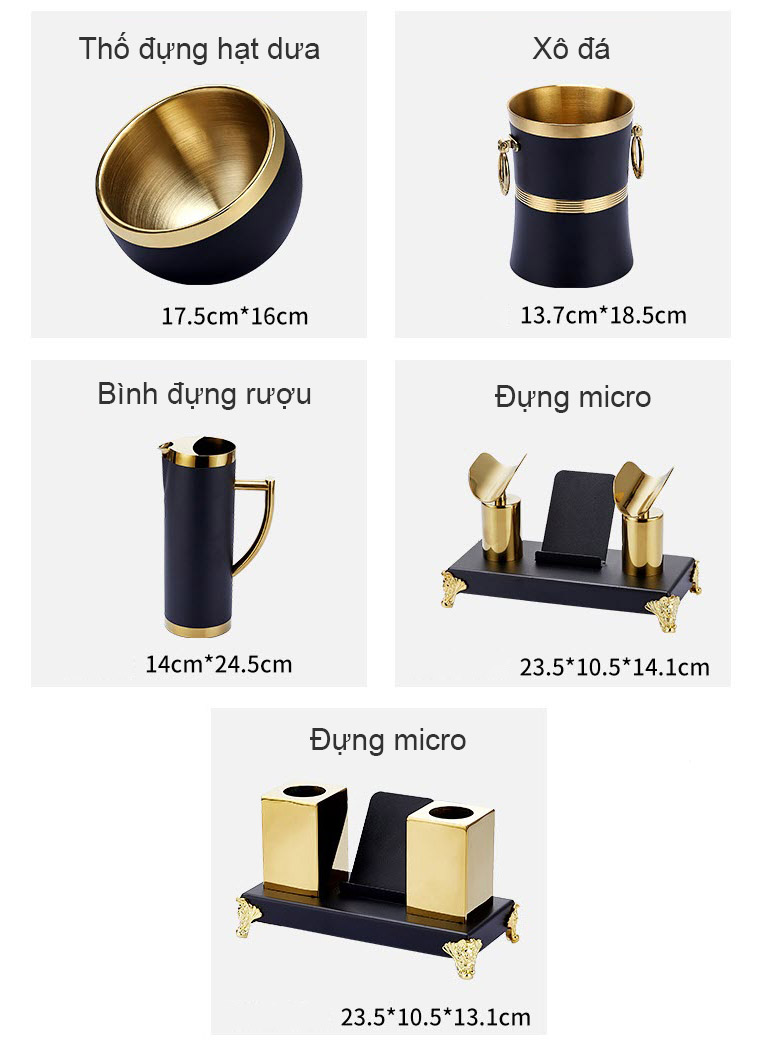 Bộ phụ kiện phục vụ phòng karaoke vip OEM JD4154