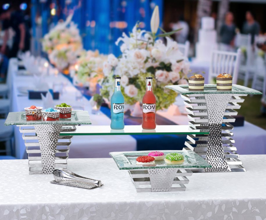 Kệ trưng bày bánh kẹo sushi buffet OEM JD0023