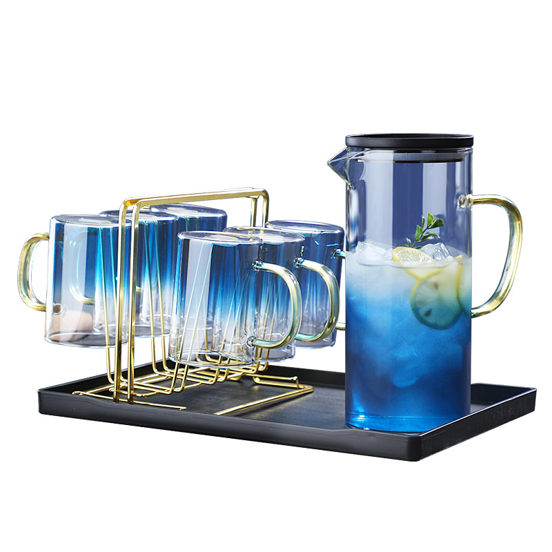 Bộ bình ly thủy tinh chịu nhiệt 1500ml OEM GX018