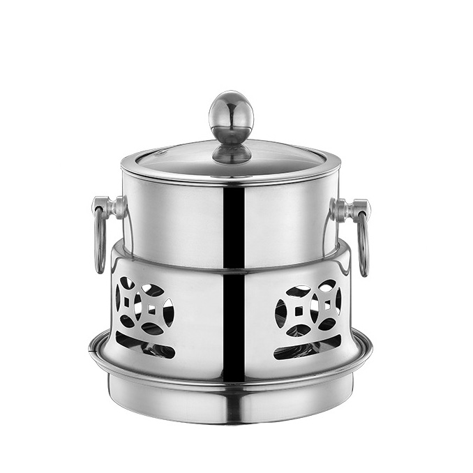 Nồi lẩu 1 người cổ điển inox 304 OEM YD13186A