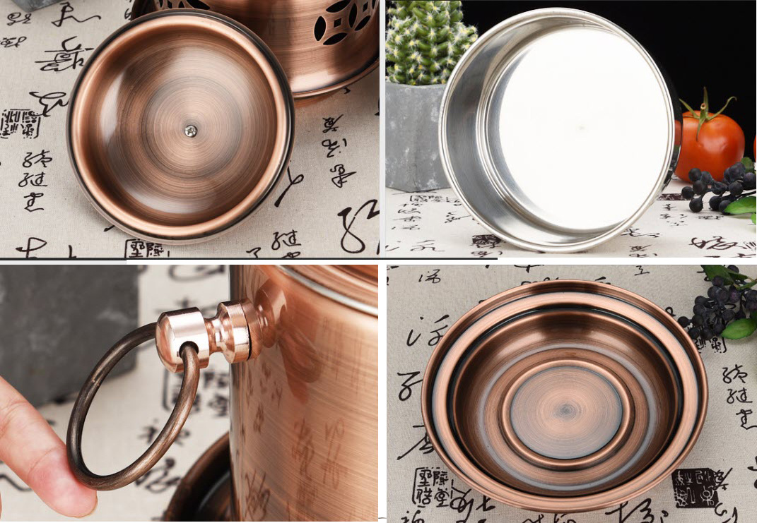 Nồi lẩu 1 người cổ điển inox 304 OEM YD13186A