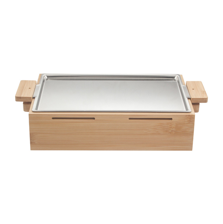 Bếp nướng cồn bộ vỉ nướng kèm bếp cồn nướng thịt bbq nướng hải sản inox 304 OEM CD010