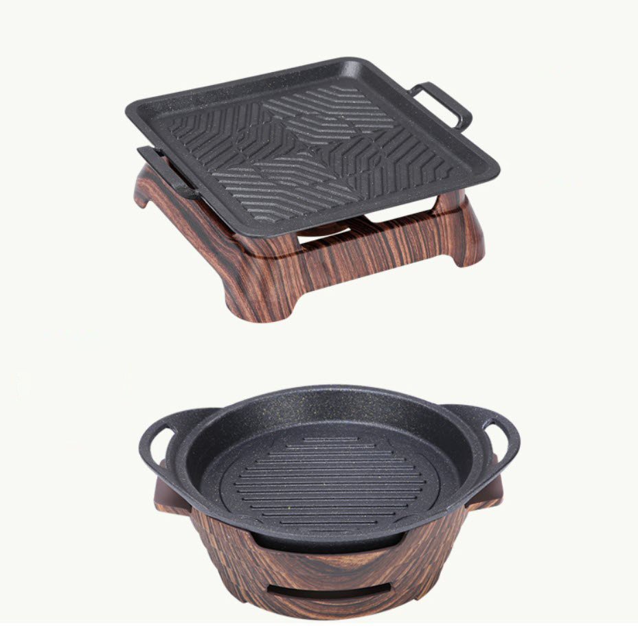 Bếp nướng cồn bộ vỉ nướng kèm bếp cồn bếp nướng thịt bbq OEM YX64138