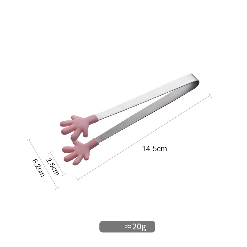 Kẹp gắp đá viên gắp topping đầu silicon OEM QH017