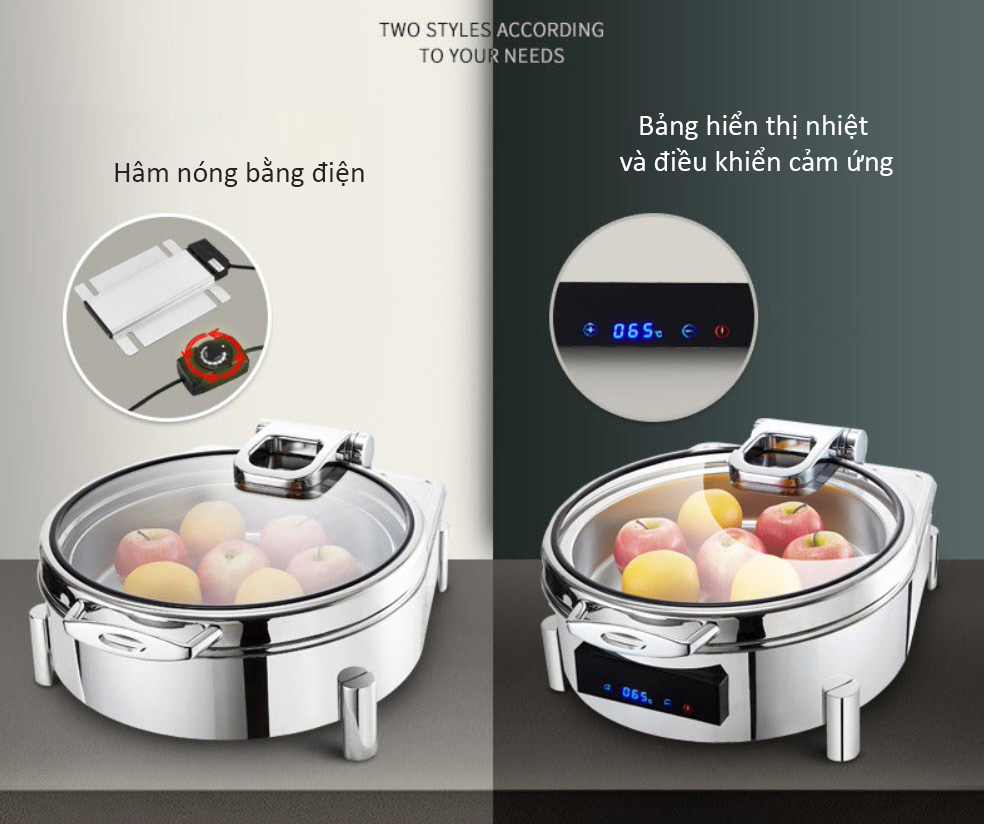 Nồi hâm nóng thức ăn Buffet cảm ứng dùng điện OEM JDX304