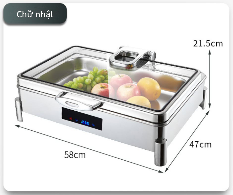 Nồi hâm nóng thức ăn Buffet cảm ứng dùng điện OEM JDX304