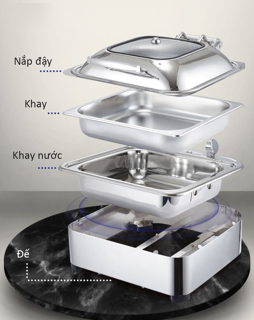Nồi hâm nóng thức ăn buffet dùng điện OEM S201