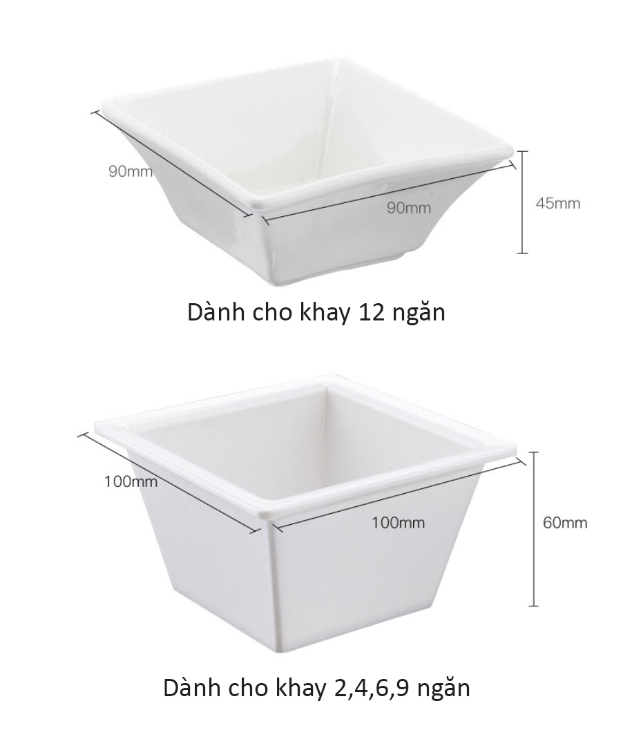 Khay đựng gia vị mứt khô buffet nhiều ngăn OEM JD5420