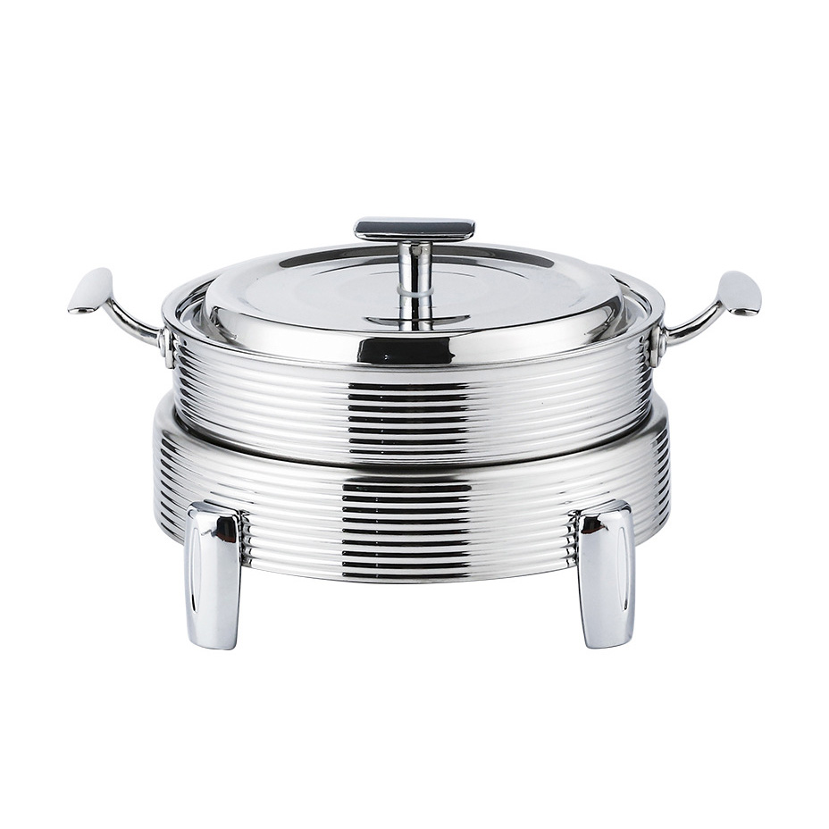 Nồi lẩu kèm bếp cồn inox 304 size 14-28cm OEM ZK001