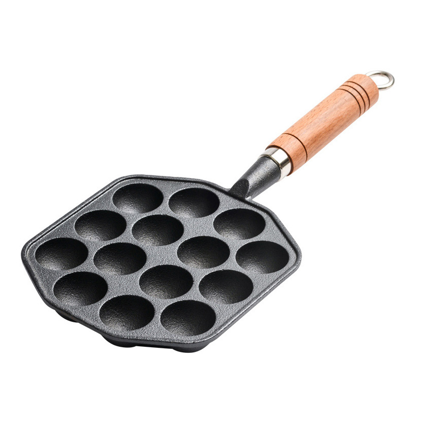Chảo gang làm bánh bạch tuộc Takoyaki 14 ngăn OEM ZYS014
