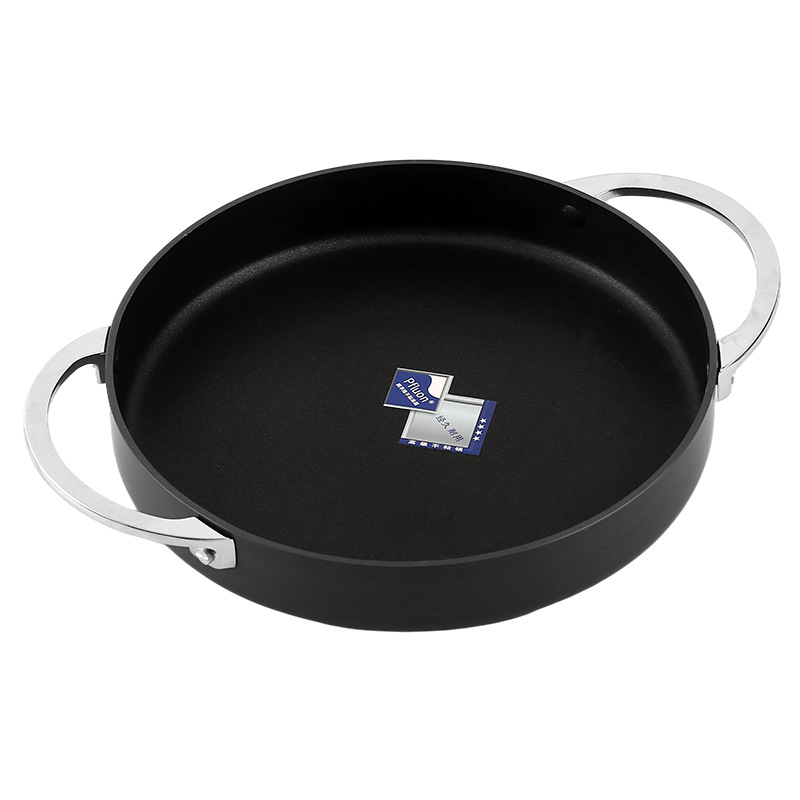 Nồi lẩu khô nhôm oxy hóa cứng chống dính Korean style OEM ZK010