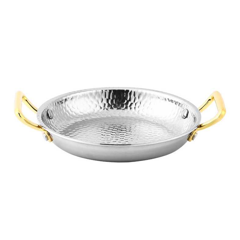 Chảo inox 3 lớp phục vụ món ăn Nhà Hàng OEM ZK011