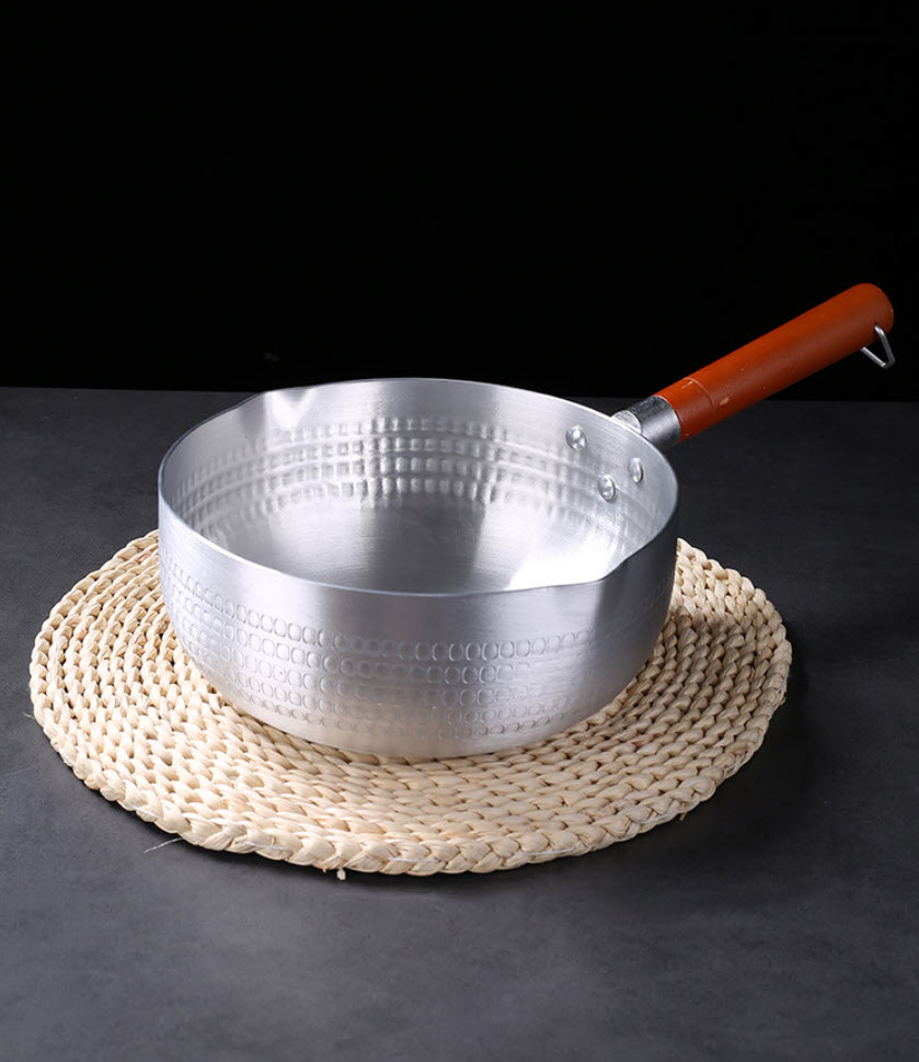 Nồi nhôm Japanese style 1 tay cầm nấu soup nấu mì Ramen OEM ZK012