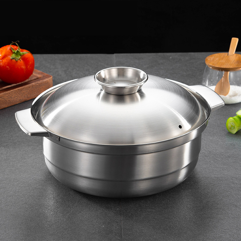 Nồi lẩu inox 3 lớp size 28-32cm OEM ZK016