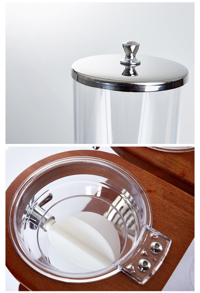 Bình đựng ngũ cốc buffet chân gỗ 4L OEM JD0102
