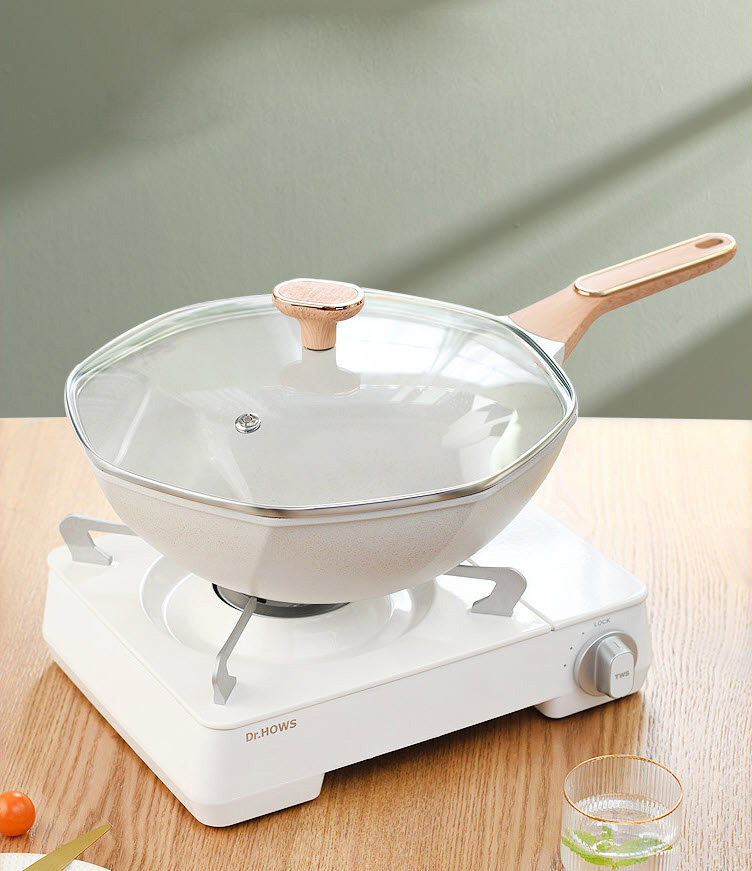 Chảo chống dính 2 lớp vân đá y tế OEM HM2