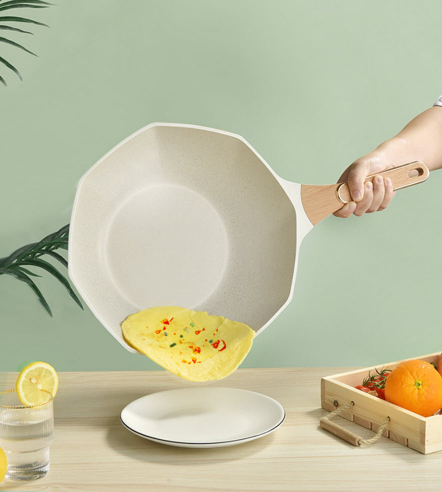 Chảo chống dính 2 lớp vân đá y tế OEM HM2