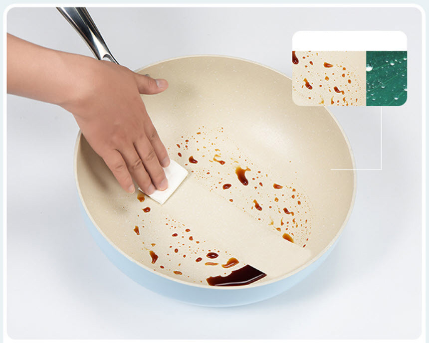Chảo đá cuội chống dính y tế 30cm OEM MANE05