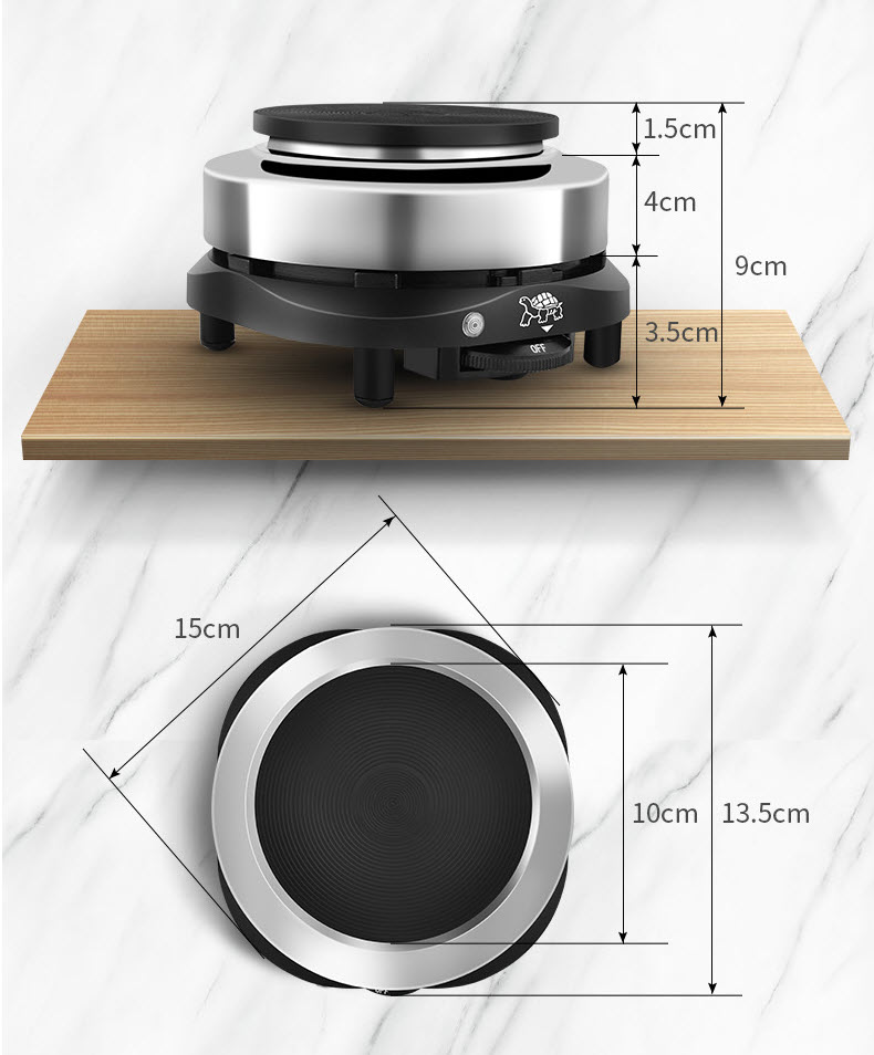 Bếp hồng ngoại mini đun nóng ấm trà cafe OEM WG20