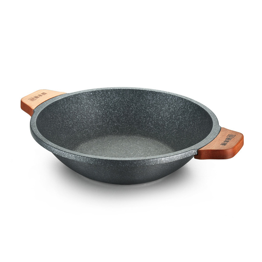 Nồi lẩu phủ đá Maifan chống trầy 34-38cm OEM XF1841