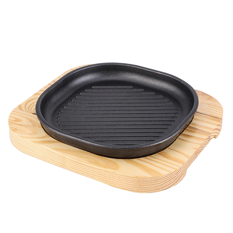 Chảo gang nướng phi lê cá nướng beefsteak OEM OG7332