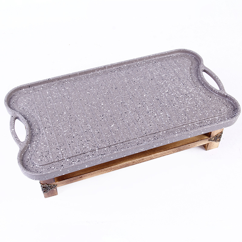 Bếp nướng cồn vỉ nướng kèm bếp cồn bếp nướng thịt bbq phủ đá Maifan OEM ZD1003