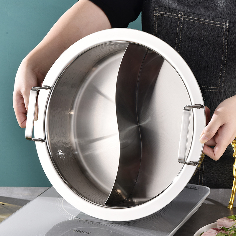 Nồi lẩu inox 304 cao cấp 3 lớp độ dày cao OEM Q0701