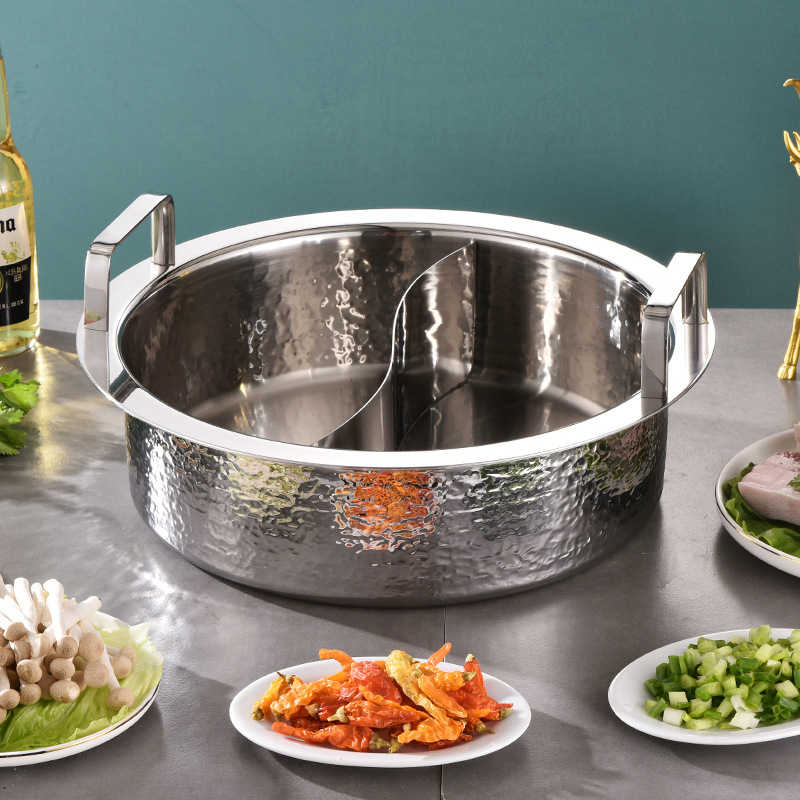 Nồi lẩu inox 304 cao cấp 3 lớp độ dày cao OEM Q0701
