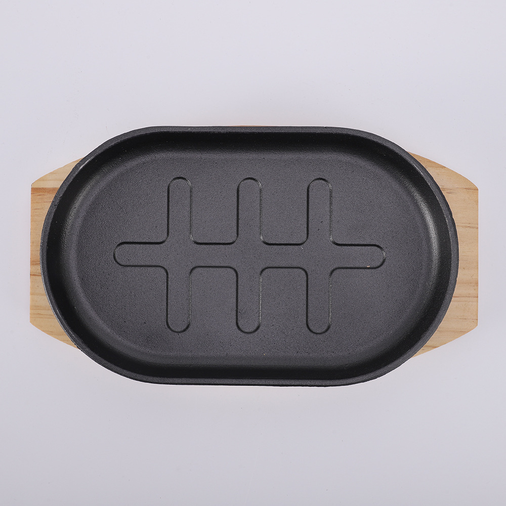 Chảo gang chống dính trưng bày thức ăn OEM FSP01