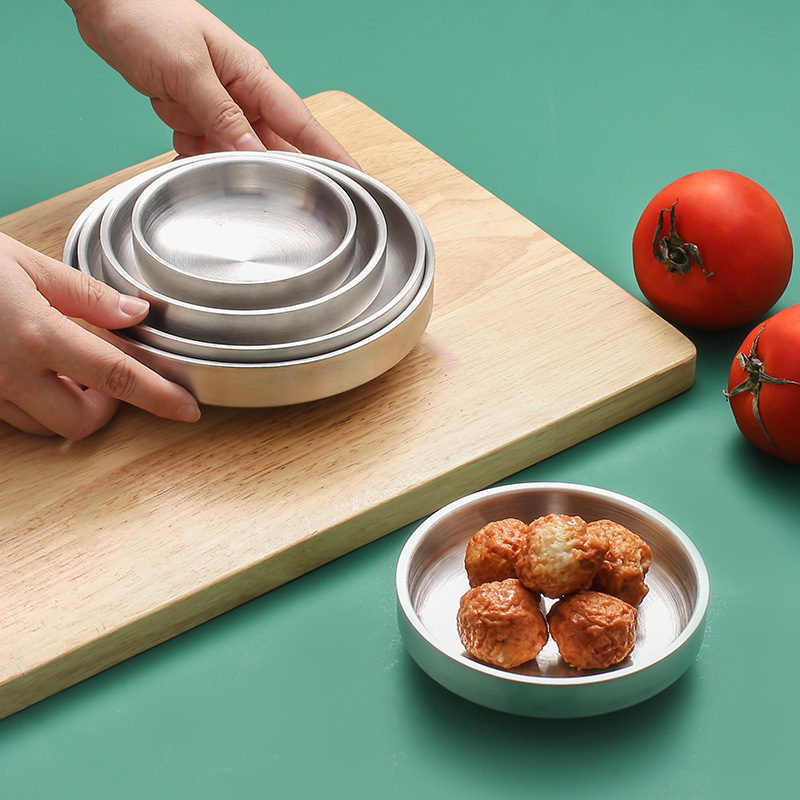 Dĩa inox 2 lớp đựng thức ăn Kimchi salad Nomi JMC2254