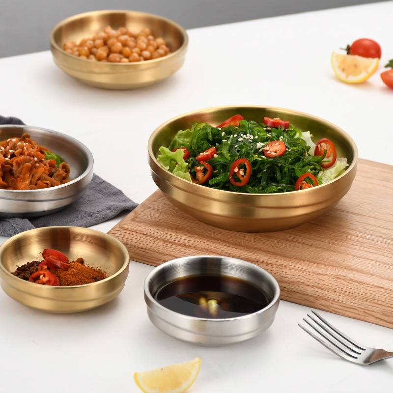 Dĩa inox 2 lớp đựng thức ăn Kimchi salad Nomi JMC2255