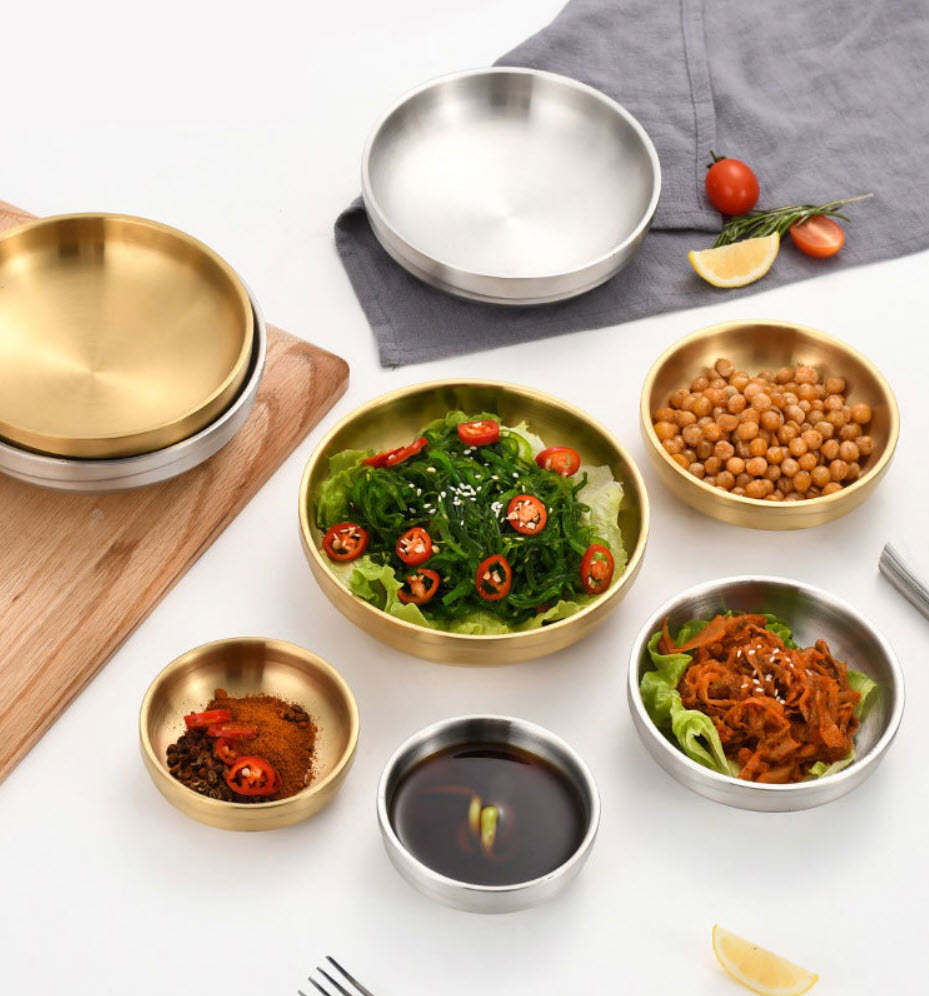 Dĩa inox 2 lớp đựng thức ăn Kimchi salad Nomi JMC2255