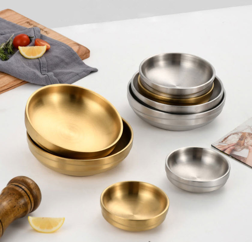 Dĩa inox 2 lớp đựng thức ăn Kimchi salad Nomi JMC2255