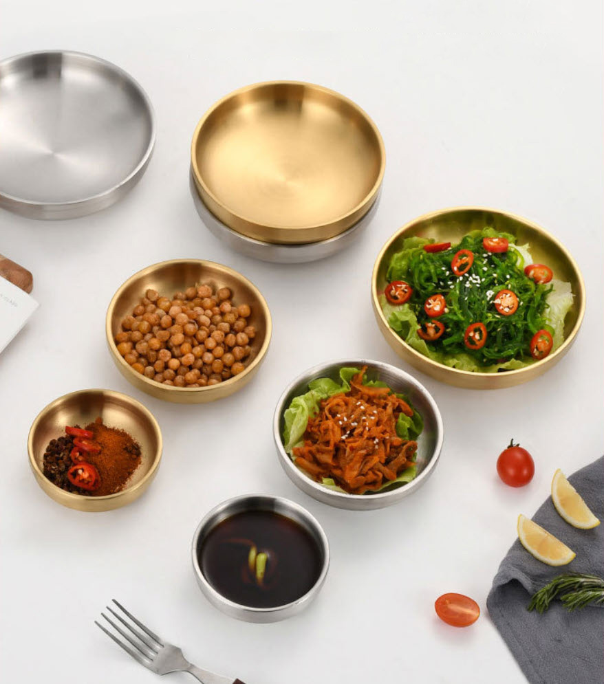 Dĩa inox 2 lớp đựng thức ăn Kimchi salad Nomi JMC2255