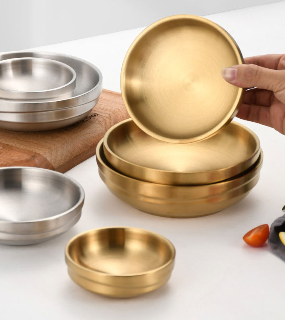 Dĩa inox 2 lớp đựng thức ăn Kimchi salad Nomi JMC2255
