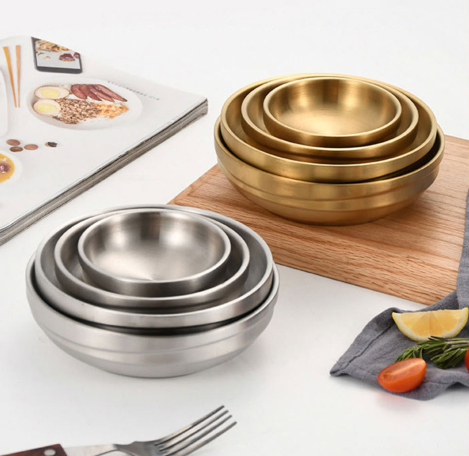 Dĩa inox 2 lớp đựng thức ăn Kimchi salad Nomi JMC2255
