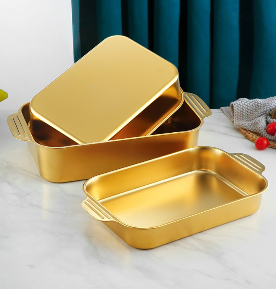Khay inox nướng hấp thức ăn MESS KM515