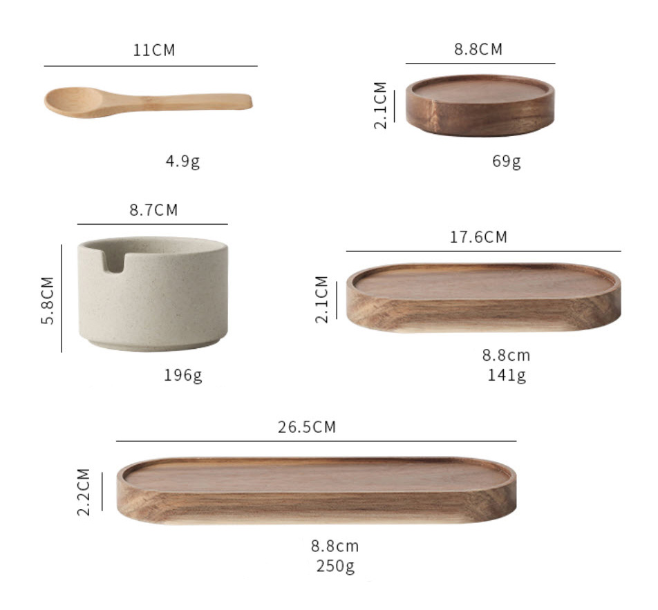 Bộ đựng gia vị 3 ngăn chất liệu gốm OEM TWG01