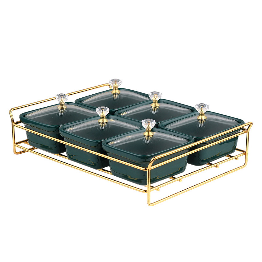 Khay đựng bánh kẹo để bàn đựng topping uống trà OEM YY19011B